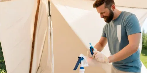 canvas tent waterproofing