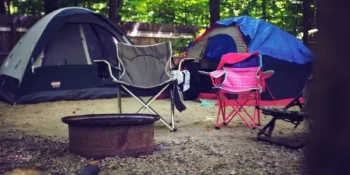 instant tent campsite